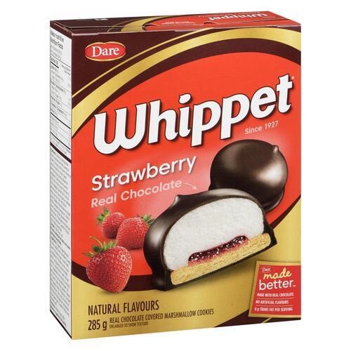 Dare Whippet Chocolate Covered Marshmallow Cookies Strawberry 285 g