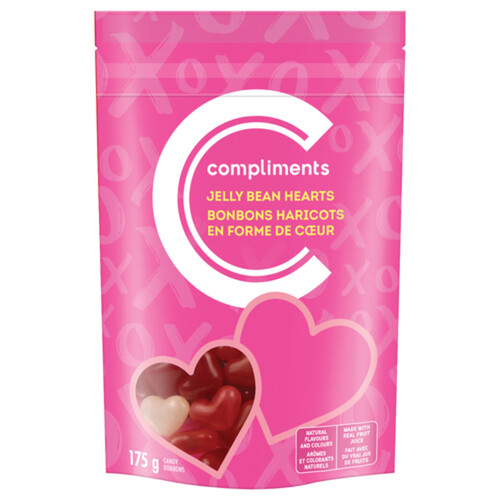 Compliments Heart Shaped Jelly Beans 175 g