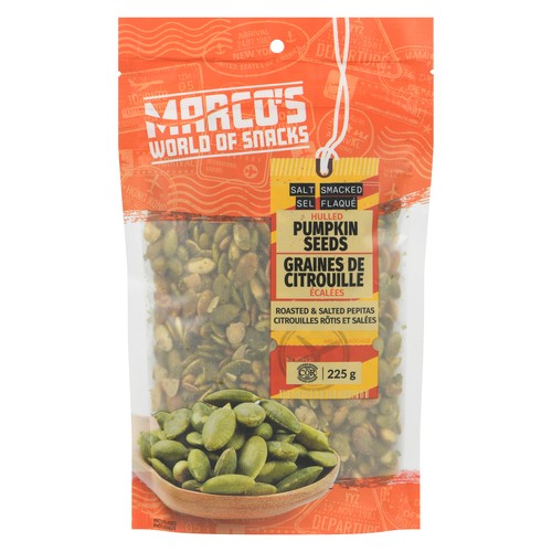 Marco's World Of Snacks Pumpkin Seeds Hulled Salt Smacked 225 g