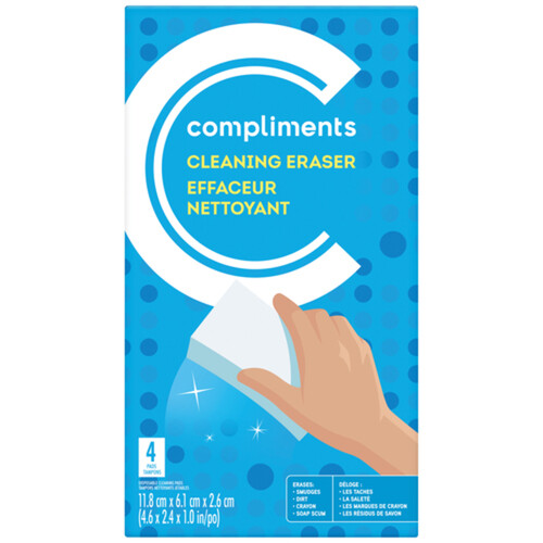 Compliments Cleaning Eraser 4 Pack