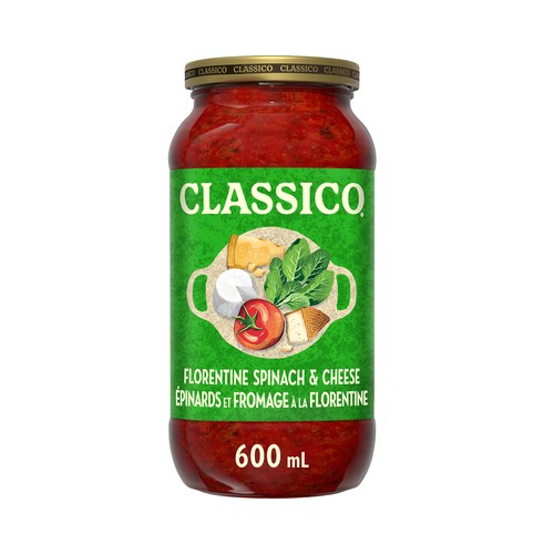 Classico Pasta Sauce Florentine Spinach & Cheese 600 ml