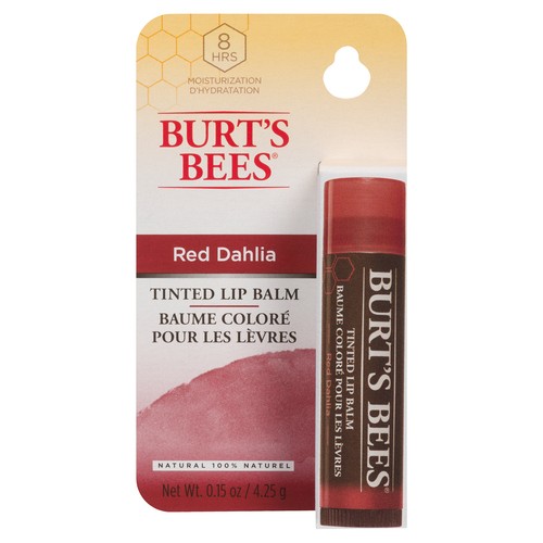 Burt's Bees Tinted Lip Balm Red Dahlia Carded 4.25 g