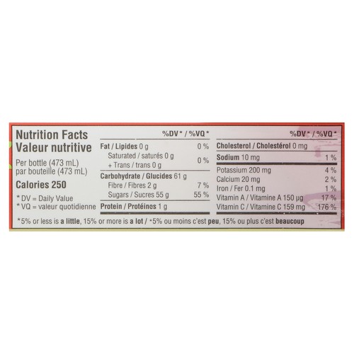 Grace Fruit Drink Tropical Fruit Punch 473 ml (bottle)