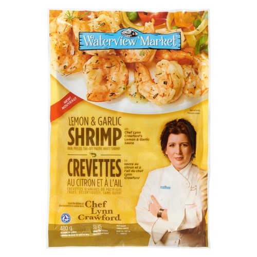 Waterview Market Frozen Shrimp Lemon & Garlic 480 g