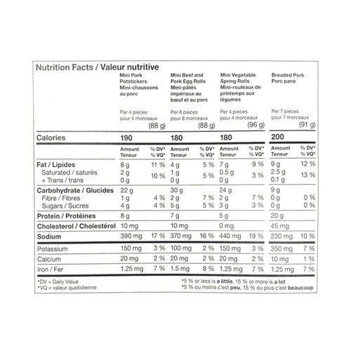 Compliments Frozen Asian Appetizers Party Pack 691 g