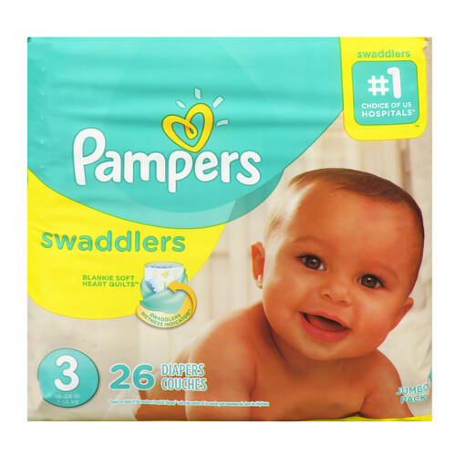 Pampers Swaddlers Diapers Size 3 26 Count