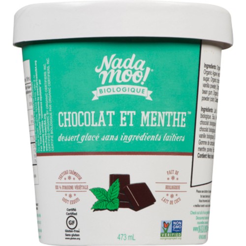 NadaMoo Lotta Mint Chip Frozen Dessert 473 ml