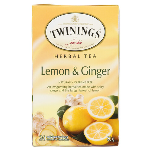 Twinings Herbal Tea Lemon & Ginger 20 Tea Bags