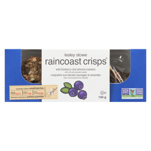 Lesley Stowe Raincoast Crisp Blueberry Almond 150 g