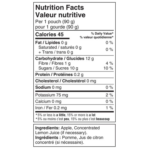 GoGo Squeez Fruit Sauce Snack Pouches No Sugar Added Apple Apple 22 x 90 g
