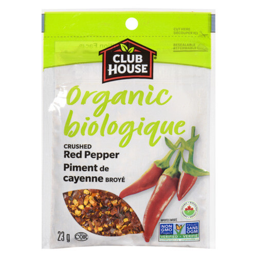 Club House Organic Bag Crushed Red Pepper 23 g