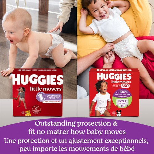 Huggies Little Movers Diapers Hugg Fit Size 4 64 Count