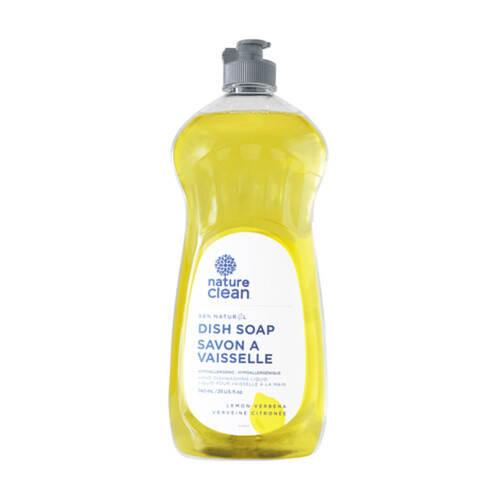 Nature Clean Liquid Dish Soap Lemon Verbena 740 ml