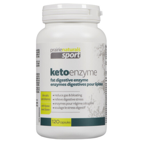 Prairie Naturals KetoEnzyme Fat Digesting Enzym Supplements Reduce Gas & Bloating 120 EA