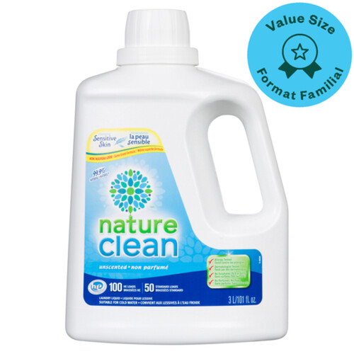 Nature Clean Liquid Laundry Detergent Value Size 3 L