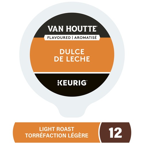 Van Houtte Coffee Pods Light Roast Dulce De Leche 12 K-Cups 115 g
