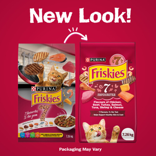 Friskies 7 Dry Cat Food Seven Favourite Flavours 7.26 kg