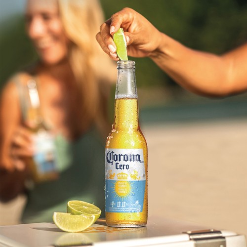 Corona Cero Non-Alcoholic Beer Source Of Vitamin D 6 x 330 ml (bottles)