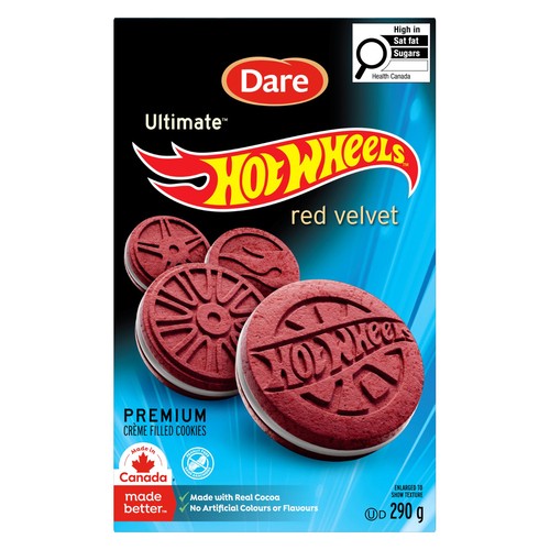 Dare Ultimate Hot Wheels Premium Crème Filled Cookies Red Velvet 290 g