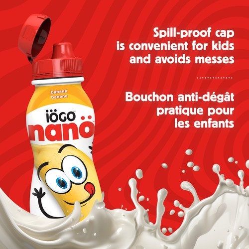 iÖGO nanö 1% Drinkable Yogurt Banana 6 x 93 ml