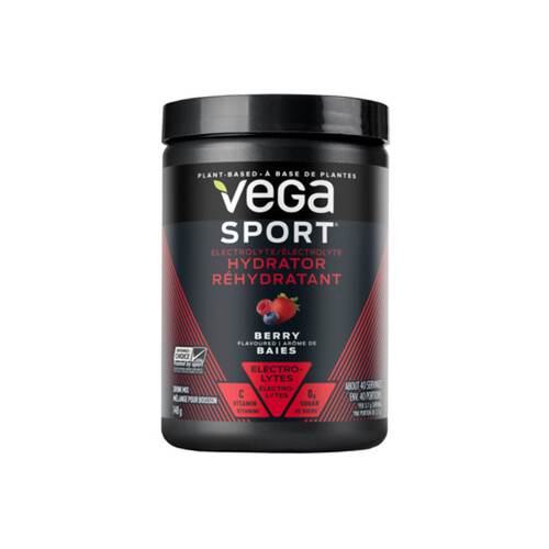 Vega Sport Gluten-Free Electrolyte Hydrator Powder Berry 148 g