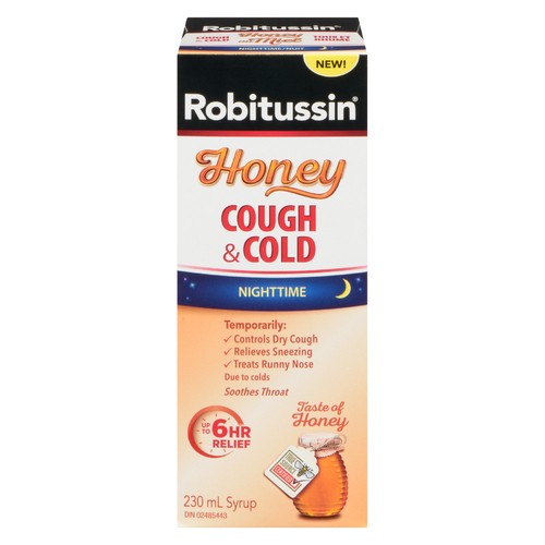 Robitussin Nighttime Cough & Cold Honey 230 ml