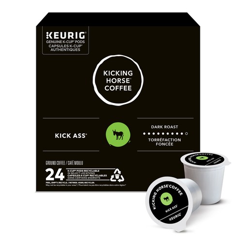 Kicking Horse Kick Ass K-Cup Coffee Pods Dark Roast 24 Count