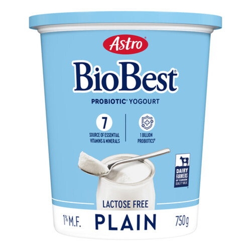 Astro Biobest Lactose-Free 1% Probiotic Yogurt Plain 750 g