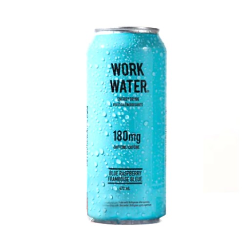 Work Water Energy Drink Blue Raspberry 473 ml (can)