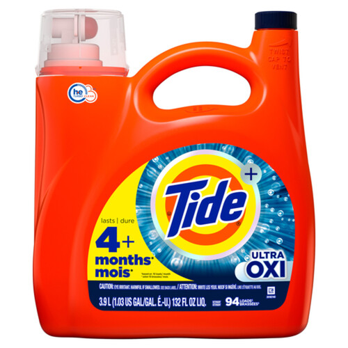 Tide Liquid Laundry Detergent Ultra Oxi 94 Loads 3.9 L