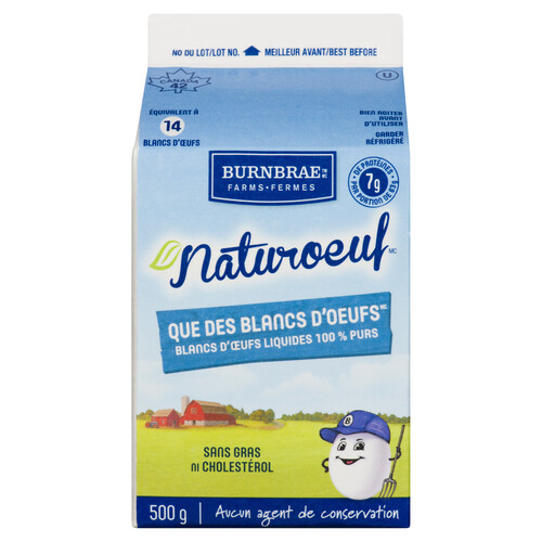 Burnbrae Farms Naturegg Fat-Free Simply Egg Whites 500 g