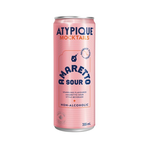 Atypique Non Alcoholic Mocktail Amaretto Sour 355 ml (can)