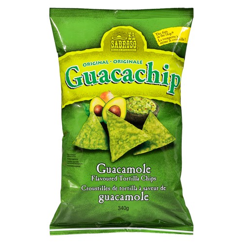 El Sabroso Tortilla Chips Guacamole Original 340 g