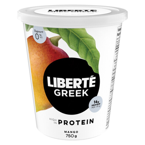 Liberté Greek Yogurt Mango 0% 750 g