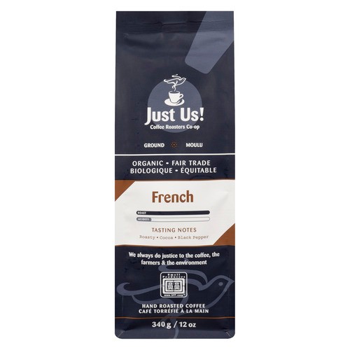 Just Us! Organic Ground Coffee French Roast 340 g