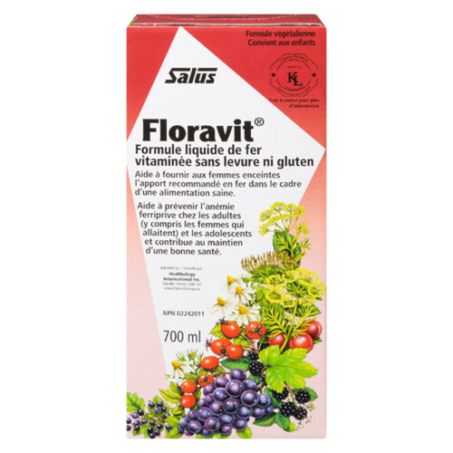 Salus Gluten - Free Floravit Liquid Iron Formula700 ml