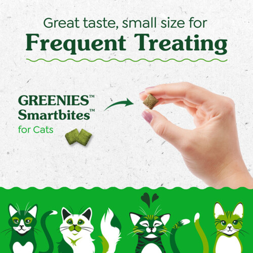 Feline Greenies Smartbites Adult Cat Treats Natural Dental Tuna 60 g