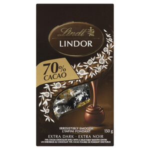 Lindt Lindor Extra Dark Chocolate 70% Cacao 150 g