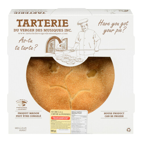 Tarterie Du Verger Des Musiques Pie Apple & Cream 640 g