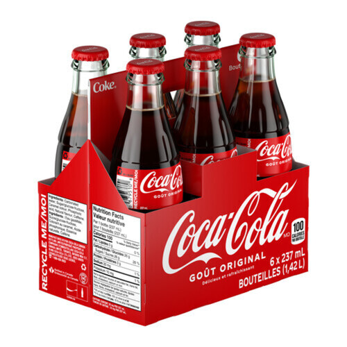 Coca-Cola Glass 6 x 237 ml (bottles)