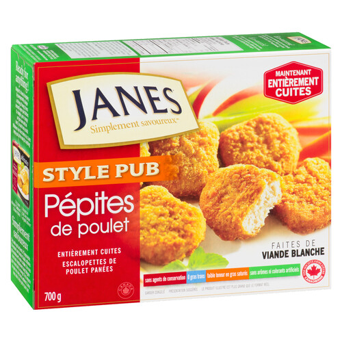 Janes Fully Cooked Frozen Chicken Breast Nuggets 700 g