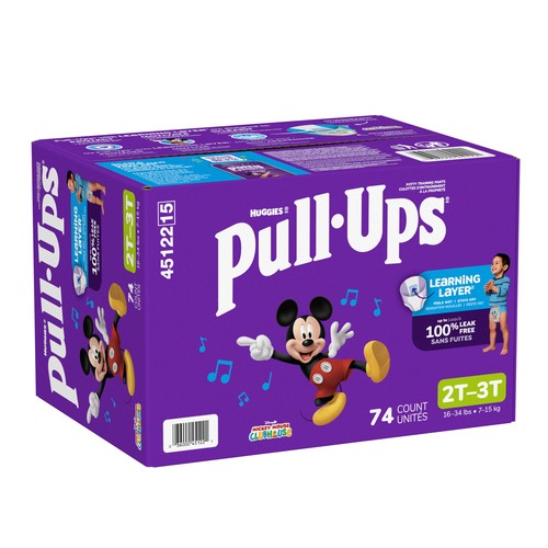 Huggies Pull-Ups Boy's Potty Training Pants 2T-3T 74 Count