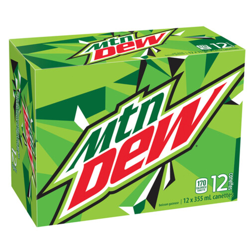 Mountain Dew Soft Drink 12 x 355 ml (cans)