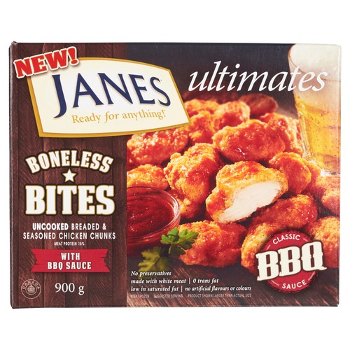 Janes Ultimates Frozen BBQ Boneless Bites 900 g