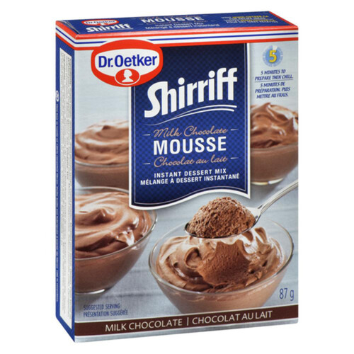 Dr. Oetker Shirriff Instant Dessert Mix Mousse Milk Chocolate 87 g