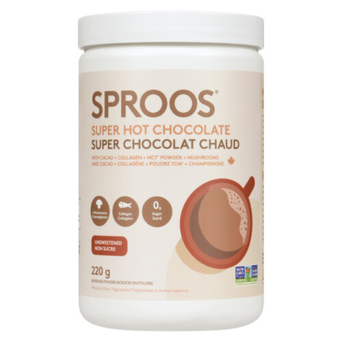 Sproos Supplement Super Hot Chocolate Powder 220 g