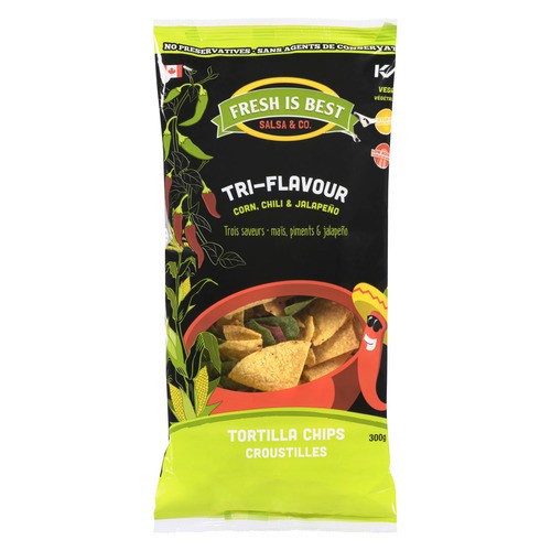 Fresh Is Best Tortilla Chips Tri-Flavor 300 g