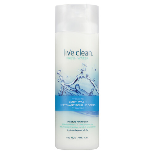 Live Clean Body Wash Fresh Water Bonus Size 500 ml