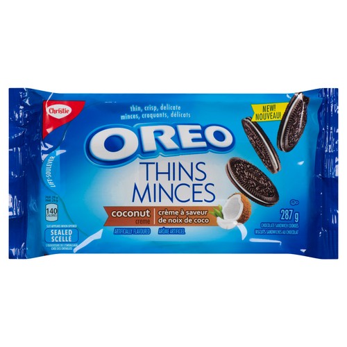 Christie Oreo Thins Cookies Coconut 87 g