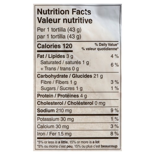 Grimm's Organic Tortilla Non GMO Original Flour 8-Inch 344 g
